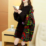 Hoodies Women Autumn Winter Trendy Hooded Jackets Korean Style Loose Plus Velvet Thickened Hoodie Casual Mid-length
