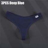 Thong V Waist Design G-String Women's Panties Cotton Panties Female Underpants Solid Pantys Intimates Lingerie