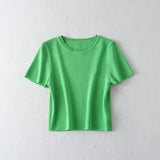 Short Style Ice Silk Knitting 3519025 In Summer-Outfit