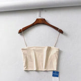 Summer Women's Crop Top Sexy Elastic Cotton Camis sleeveless Short Tank Top