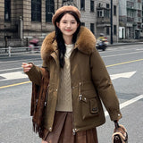 The 2024 New Winter Down Cotton And Thick Cotton-Padded Coat-Outfit