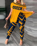 Fongt 2024 Women's Clothing Explosion Two Sets Of Irregular Fashion Trousers