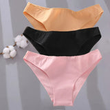 Sexy Low Waist Cotton Panties Female Underpants Solid Breathable Comfortable Women Underwear Ladies Pantys