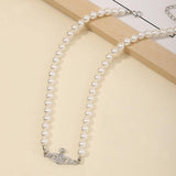 Planet Pearl Necklace-Outfit