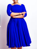 Fongt Women's Autumn And Winter New Fashion Temperament Pocket Dress Evening Dress African Dress