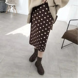 Polka Dot Midi Skirt-Outfit