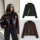Fongt Women's Explosive Solid-Colored Collar Jacket Jacket