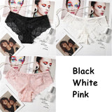 Sexy Lace Panties Solid Soft Breathable Briefs Seamless Women Underwear Ladies Panty Transparent Tempting Low-Rise