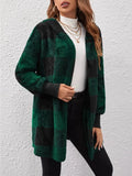 Fongt New Coat Loose Lattice Knitted Cardigan Fashion Sweater