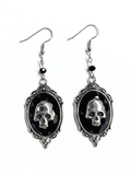 Gothic Punk Skull Decor Earring-Outfit