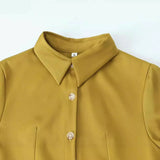 New Simple Mini-Shirt Dress 2674507-Outfit