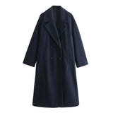 New Soft Double-Breasted Loose Coat Coat 3046269-Outfit