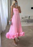 Fongt Fashion Sling Belt Three-Dimensional Flower A Skirt Hot New Products
