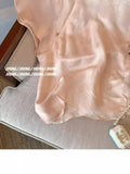 Advanced Feeling New Chinese-Style Oblique Jacquard Short-Sleeved Shirt Women's Summer 2024 French Leisure Super Good-Looking Blouse-Outfit