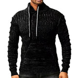Fongt And Winter Menswear Fashion Long-Sleeved Collar Knit Shirt Loose Large-Size Jacket Sweater