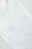 V Hem Tie Back Corset