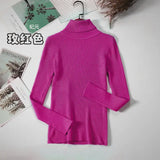 Fongt Sweater Woman With Bottom Shirt Autumn And Winter New Long Sleeves To Keep Warm Body Solid Color Knitted
