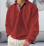 Fongt Explosion Autumn Long Sleeve V-Neck Men's Clips Loose Wear Men's