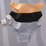 Sexy Low Waist Cotton Panties Female Underpants Solid Breathable Comfortable Women Underwear Ladies Pantys