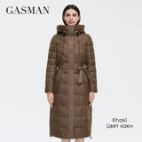2022 New Female Coat Winter ?Collection Women Coats Long High Quality Women's Jacket Belt Stand-up collar Parkas