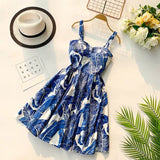 New Coming Off Shoulder Ruffle Dot summer Dress women white strap chiffon beach Boho party sexy dresses vestido