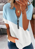 V Neck Zipper Design