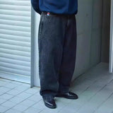 Year's Popular Style Y2K Street Boy Jeans Hip-Hop Cartoon Embroidered Blue Jeans-Outfit
