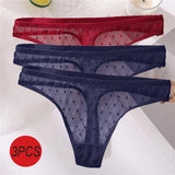 Sexy Panties Women G-String Thong Lace Underwear Pantys Low-Waist Female Underpants Mesh Perspective Briefs