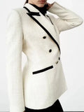 Tweed Contrast Blazer-Outfit