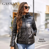 women's jacket spring 2022 short thin cotton clothes Fashion Casual Hooded design parkas simple Quilted women coat