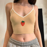 Embroidered Small Camisole Top-Outfit