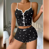 Fongt New Heart-Shaped Print Bump Color Home Clothes Front Thairy Sling