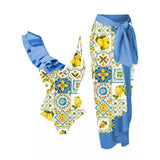Sexy Fashion One Piece Swimsuit Solid 3D Flower Summer Women Swimwear Beachwear Summer Luxury Monokini Bathing Suit-Outfit