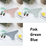 Sexy Women's Cotton G-String Thongs Panties Solid Lace Underwear Women Briefs Lingerie Underpants Ladies Low Rise