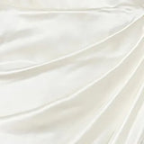 Satin Dress Spaghetti Strap Split Ruched Cowl Neck 2 Layer Elastic Zipper Midi Dress Elegant Sexy Dresses for Women