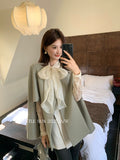 Fongt Xixi 2025 Autumn New White Standard Temperament Elegant Thousand Gold Wind Long-Sleeved Coat Cape Woman 86100