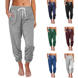 Casual Loose Pocket High Waist Ankle