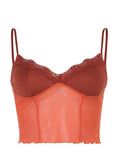 Sheer Mesh Fungus Cami Top-Outfit