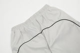 Piping Side Stripe Baggy Sweatpants-Outfit