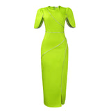 Fongt Women's 2025 Summer New Fashion Elegant Banquet Dress African Dress