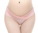 Cotton Maternity Pregnant Underwear Postpartum Mother Under Bump Panties V-Shaped Soft Belly Support Panty
