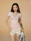 Striped V Neck Jersey