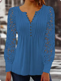 Spring Long Sleeve V-neck Fitted