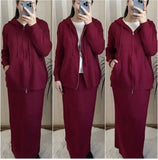 Fongt 2025 New Knitwear Women's Half-Dress Fashion Temperament Casual Sweater Set