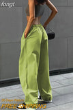 Pants Y2K Clothes Loose Drawstring Low Waist Joggers Trousers Women Casual Outfits Streetwear Baggy Wide Leg