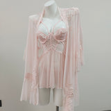 Fongt New French Steel To Agglomeration Small Chest Big Pure Desire To See The Fairy Fluttering Sexy Thin Pyjamas