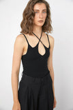 Knit Double Strap Top-Outfit