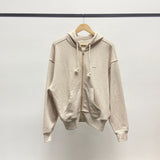 Zipper Hoodies Early New Embroidered Smiley Casual