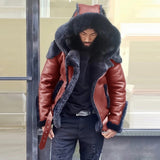 Fongt Large Number Of 2025 Autumn And Winter Wish Explosion Zipper Jacket Men Thick Locomotive Coat Leather