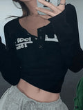 Y2K Long Sleeve Ribbed Knit Crop Top-Outfit